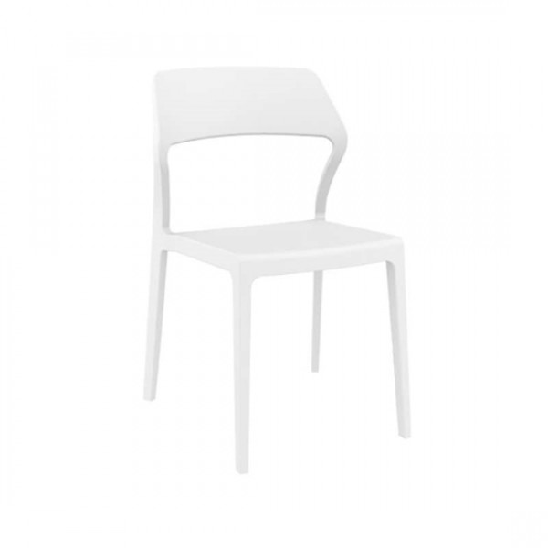 Snow white chair PP 52x56x83cm 20.0155