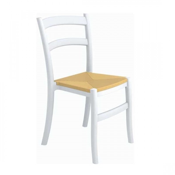 Tiffany S white chair PP 45x51x85cm 20.0050