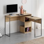 Working foldable desk Badau pakoworld melamine natural 110x37x77cm