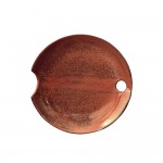 Rond ceramic platter terracotta D29,5xH4,5cm