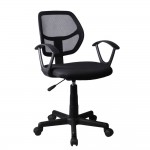 Stripes office chair 55x53xH.80/92cm black 25-0230