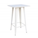 RELIX Bar Table 60x60 Steel Antique White