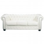 CHESTERFIELD-689 3-S Leather White