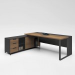 PROLINE Desk 180x160cm Wild Oak/Black