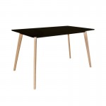 MARTIN Table 120x70cm Natural / Black