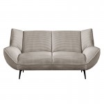 EMERALD 2-Seater Sofa Beige Corduroy Fabric