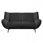 EMERALD 2-Seater Sofa Anthracite Corduroy Fabric