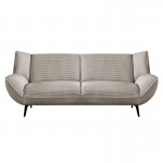 EMERALD 3-Seater Sofa Beige Corduroy Fabric