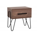 Charmy Metal Bedside Table With 1 Drawer 45x33x45cm