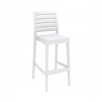 Ares bar 75CM stool WHITE PP 45Χ51Χ108cm 20.0344