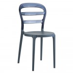 Bibi D. Grey-Smoke Chair PP/Polycarbonate 42x50x85cm 32.0053