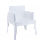 Box white armchair PP 65x58x80cm 20.0106