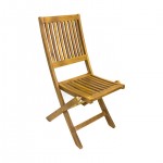 Valladolid foldable chair 45x62x94cm light acacia