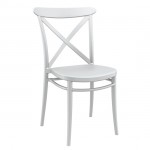 Cross white Chair PP 51x51x87cm 20.0587