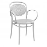Marcel white armchair PP 57x52x85cm 20.0641