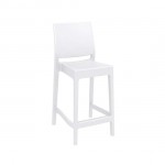 Maya bar stool 75cm white PP 44x50x98cm 20.0383