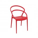 PIA RED CHAIR PP 45x56x82cm 20.0134