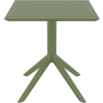 Sky table olive PP 80x80x74cm 20.0248