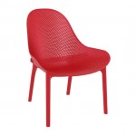 Sky lounge red armchair PP 60x71x83cm 20.0266