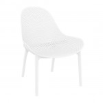 Sky lounge white armchair PP 60x71x83cm 20.0262