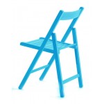 Tre Chair 42.5x47.5x79cm Wooden Folding turquoise 01L.SST.TUR.ΤΕ