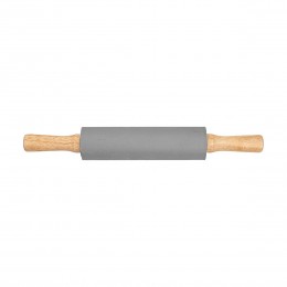 PLASTIC WOODEN 38cm WITH NON-STICK SILICONE SURFACE GRAY