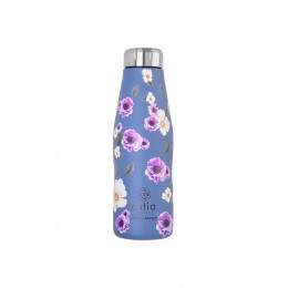 INSULATED BOTTLE TRAVEL FLASK SAVE THE AEGEAN 500ml GARDEN BLUE 01-16654