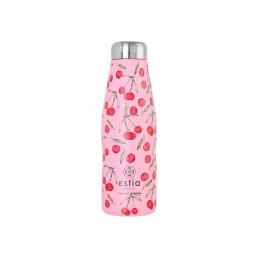 INSULATED BOTTLE TRAVEL FLASK SAVE THE AEGEAN 500ml CHERRY ROSE 01-16647