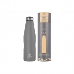 INSULATED BOTTLE TRAVEL FLASK SAVE THE AEGEAN 750ml FJORD GREY 01-9823
