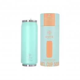 INSULATED TRAVEL CUP SAVE THE AEGEAN 500ml BERMUDA GREEN 01-9786