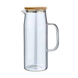 GLASS JUG BAMBOO ESSENTIALS 1000ml WITH LID 01-19587