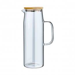 GLASS JUG BAMBOO ESSENTIALS 1500ml WITH LID 01-19594