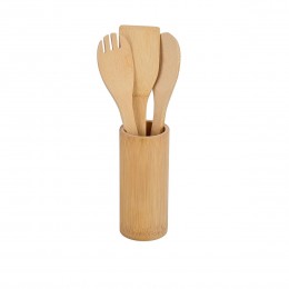 COOKING TOOLS BAMBOO ESSENTIALS WITH CASE 4 PCS. 02-18191