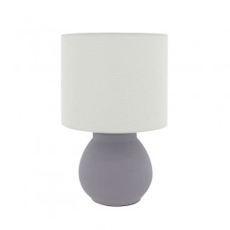 Table lamp Pure pakoworld E27 grey-white D25.5x47cm