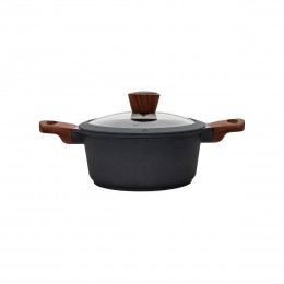 CASSEROLE STONE NON-STICK CAST ALUMINUM 20cm 2.5lt 2.5lt 01-1131