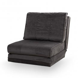 FREDDA ARMCHAIR FOLDING BED CURLY ANTHRACITE TR