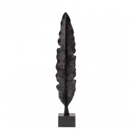 FEATHERS DECO FEATHER POLYRESIN BLACK 14x11xH74cm