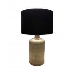 DESIRE LAMP TABLE CERAMIC FABRIC GOLD BLACK D40xH6