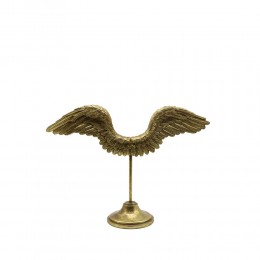 VOLE DECO WINGS POLYRESIN ANTIQUE GOLD 41x12,3xH29