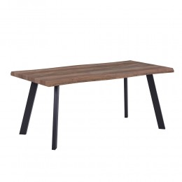 BRICK-URBAN TABLE CHIPBOARD WITH MELAMINE CARTA WALNUT METAL BLACK E1 PRC