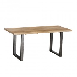 CRAFT 160 TABLE WOOD MANGO NATURAL METAL BLACK IN