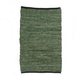 GRASS CARPET LEATHER GREEN 60x90cm IN