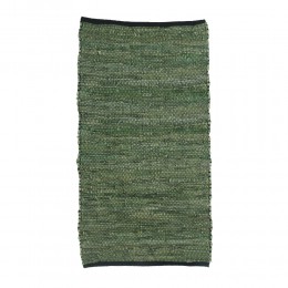 GRASS CARPET LEATHER GREEN 70x150cm IN