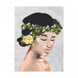 SPRING LADY 1 PAINTING CANVAS MULTICOLOR WOOD 60x8