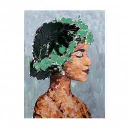 SPRING LADY 2 PAINTING CANVAS MULTICOLOR WOOD 60x8