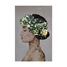 SPRING LADY 3 PAINTING CANVAS MULTICOLOR WOOD 60x8