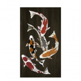 FISH IN COLORS PAINTING CANVAS MULTICOLOR 70x120xH