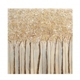 WOODS 2 PAINTING CANVAS MULTICOLOR WOOD 80x80cmxH3