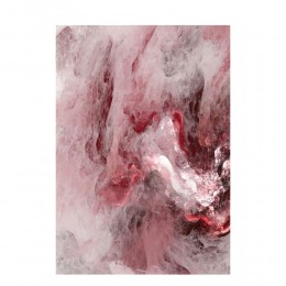 BRΕΚΕΝ 1 PAINTING CANVAS RED WHITE WOOD PINK 60x90