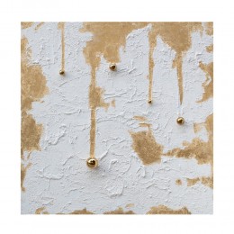 GOLD DROPS DECO PAINTING CANVAS GOLD WHITE GOLD 82